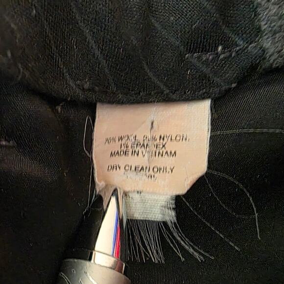 Express Editor grey wool blend cropped dress pants - 2 - Picture 6 of 6